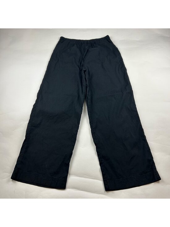 Athleta Pants - Athleta Black Linen Blend Paradise Wide Leg Lounge Pant S